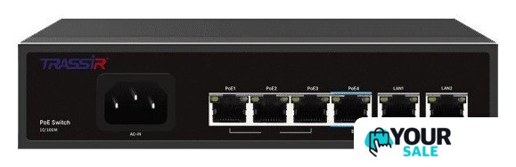 Неуправляемый коммутатор TRASSIR TR-NS1206-65-4PoE - Изображение №1 — Интернет-магазин Your Sale