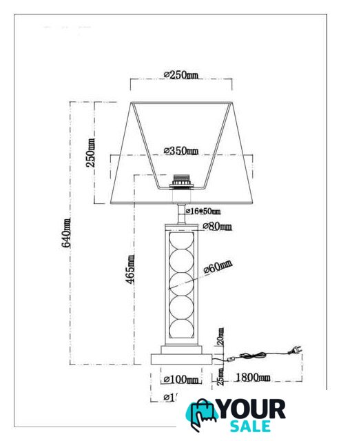 Настольная лампа Arte Lamp A4062LT-1PB - Изображение №6 — Интернет-магазин Your Sale