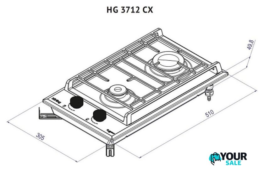 Варочная панель Korting HG 3712 CX - Изображение №3 — Интернет-магазин Your Sale