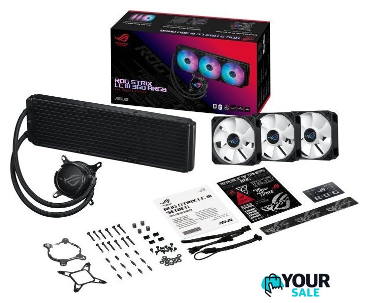 Система жидкостного охлаждения для процессора ASUS ROG Strix LC III 360 ARGB - Изображение №2 — Интернет-магазин Your Sale