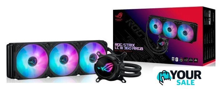 Система жидкостного охлаждения для процессора ASUS ROG Strix LC III 360 ARGB - Изображение №3 — Интернет-магазин Your Sale