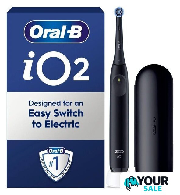 Электрическая зубная щетка Oral-B iO2 Electric Toothbrush with Travel Case (Night Black) - Изображение №1 — Интернет-магазин Your Sale