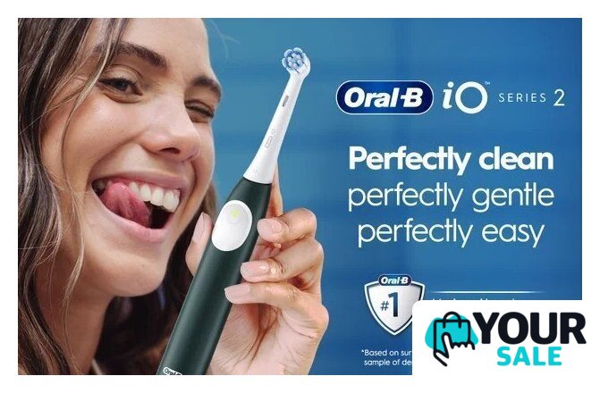 Электрическая зубная щетка Oral-B iO2 Electric Toothbrush with Travel Case (Night Black) - Изображение №2 — Интернет-магазин Your Sale