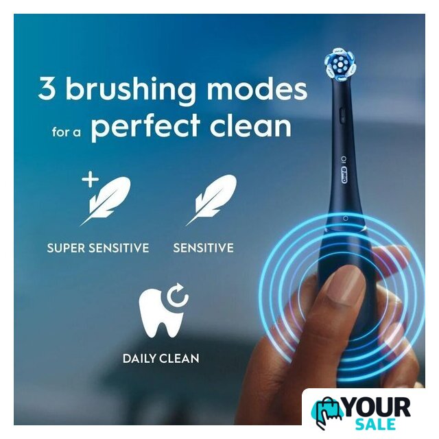 Электрическая зубная щетка Oral-B iO2 Electric Toothbrush with Travel Case (Night Black) - Изображение №8 — Интернет-магазин Your Sale