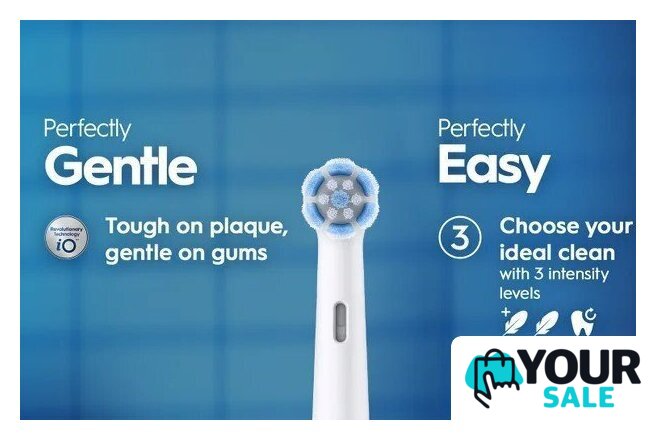 Электрическая зубная щетка Oral-B iO2 Electric Toothbrush with Travel Case (Night Black) - Изображение №4 — Интернет-магазин Your Sale