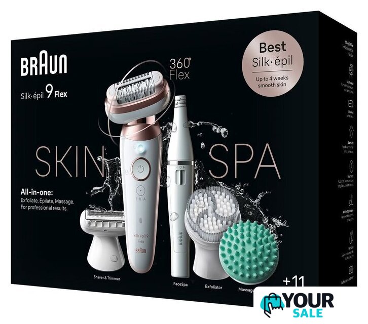 Эпилятор Braun Silk·epil 9 Flex 9-580 3D - Изображение №4 — Интернет-магазин Your Sale