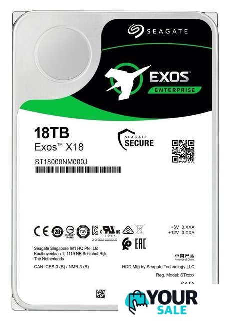 Жесткий диск Seagate Exos X18 18TB ST18000NM000J - Изображение №1 — Интернет-магазин Your Sale