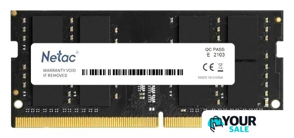 Оперативная память Netac Basic 16ГБ DDR5 SODIMM 4800 МГц NTBSD5N48SP-16 - Изображение №1 — Интернет-магазин Your Sale