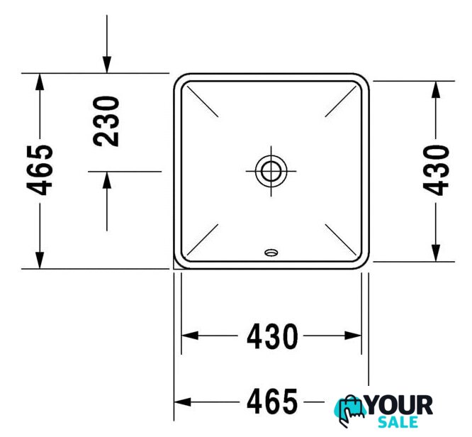 Умывальник Duravit Starck 3 0305430000 - Изображение №3 — Интернет-магазин Your Sale