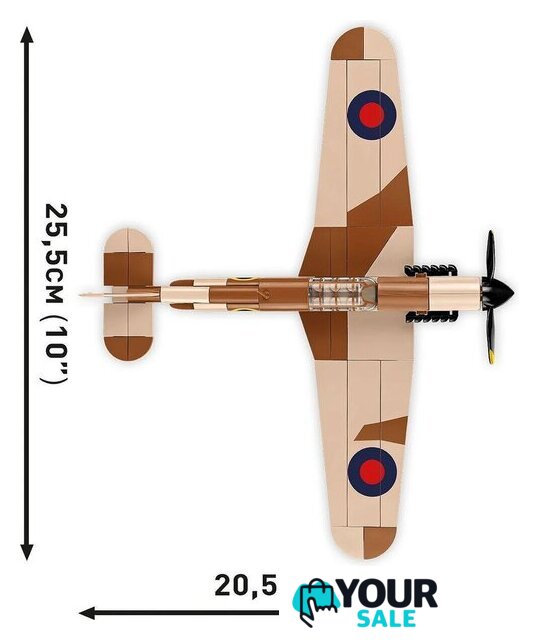 Конструктор Cobi Historical Collection WWII Hawker Hurricane Mk.I - Изображение №8 — Интернет-магазин Your Sale