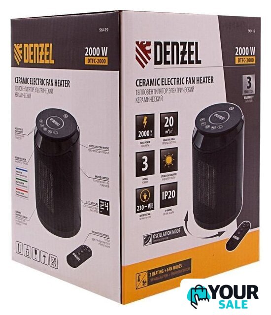 Тепловентилятор Denzel DTFC-2000 - Изображение №15 — Интернет-магазин Your Sale