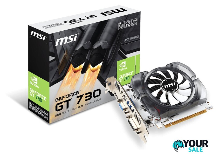 Видеокарта MSI GeForce GT 730 2GB DDR3 N730-2GD3V3 - Изображение №5 — Интернет-магазин Your Sale