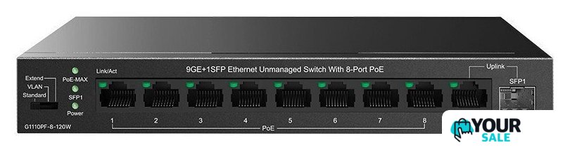 Неуправляемый коммутатор IP-COM G1110PF-8-120W - Изображение №1 — Интернет-магазин Your Sale
