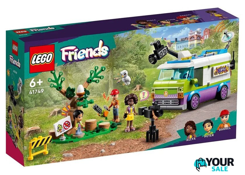 Конструктор LEGO Friends Фургон отдела новостей 41749 - Изображение №1 — Интернет-магазин Your Sale