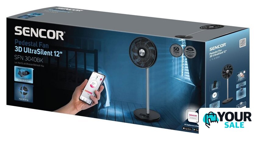 Вентилятор Sencor SFN 3040BK - Изображение №12 — Интернет-магазин Your Sale