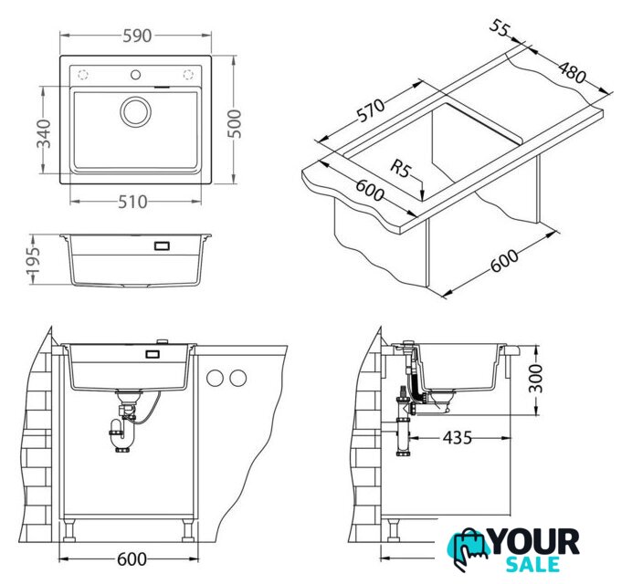 Кухонная мойка Alveus Atrox 30 1148162 - Изображение №3 — Интернет-магазин Your Sale