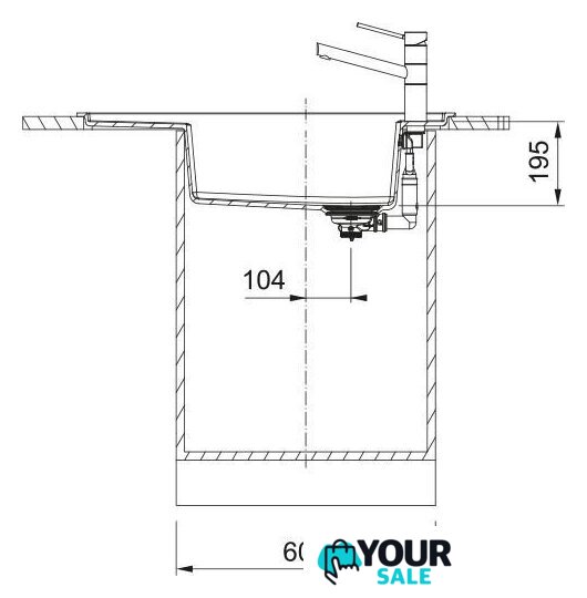 Кухонная мойка Franke Fresno FSG 611-88 114.0740.847 (оникс) - Изображение №4 — Интернет-магазин Your Sale