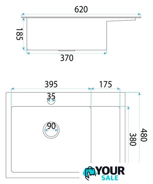 Кухонная мойка Rea Fin ZLE-06018 - Изображение №9 — Интернет-магазин Your Sale