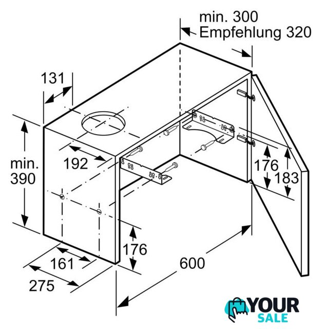 Кухонная вытяжка Bosch Serie 2 DFL063W57 - Изображение №9 — Интернет-магазин Your Sale