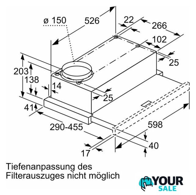 Кухонная вытяжка Bosch Serie 2 DFL063W57 - Изображение №11 — Интернет-магазин Your Sale