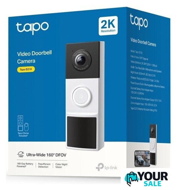Умный дверной звонок TP-Link Tapo D210 - Изображение №9 — Интернет-магазин Your Sale