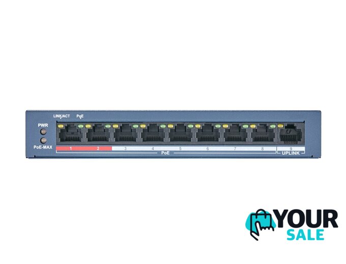 Неуправляемый коммутатор Hikvision DS-3E0109P-E/M(B) - Изображение №4 — Интернет-магазин Your Sale
