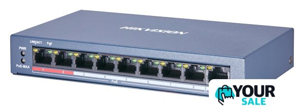 Неуправляемый коммутатор Hikvision DS-3E0109P-E/M(B) - Изображение №2 — Интернет-магазин Your Sale