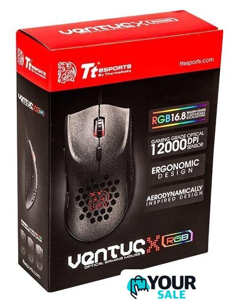 Мышь Thermaltake Tt eSPORTS Ventus X Optical RGB [MO-VXO-WDOOBK-01] - Изображение №6 — Интернет-магазин Your Sale