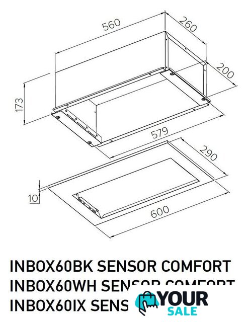 Кухонная вытяжка Meferi INBOX60IX Sensor Comfort - Изображение №14 — Интернет-магазин Your Sale