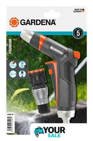 Распылитель Gardena Пистолет-наконечник для полива Premium + Коннектор 18306-20 - Изображение №1 — Интернет-магазин Your Sale