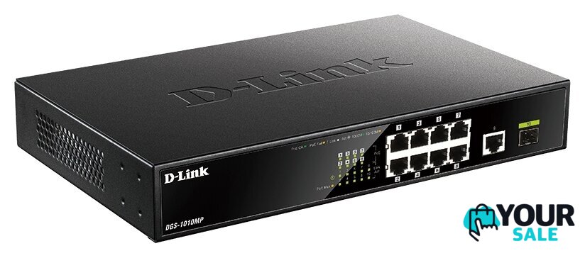Неуправляемый коммутатор D-Link DGS-1010MP/A1A - Изображение №2 — Интернет-магазин Your Sale