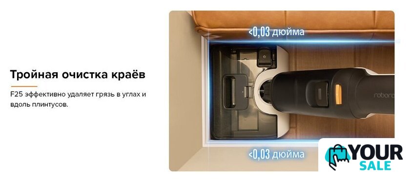 Вертикальный моющий пылесос Roborock Wet And Dry Vacuum Cleaner F25 WD5M1A (черный) - Изображение №20 — Интернет-магазин Your Sale