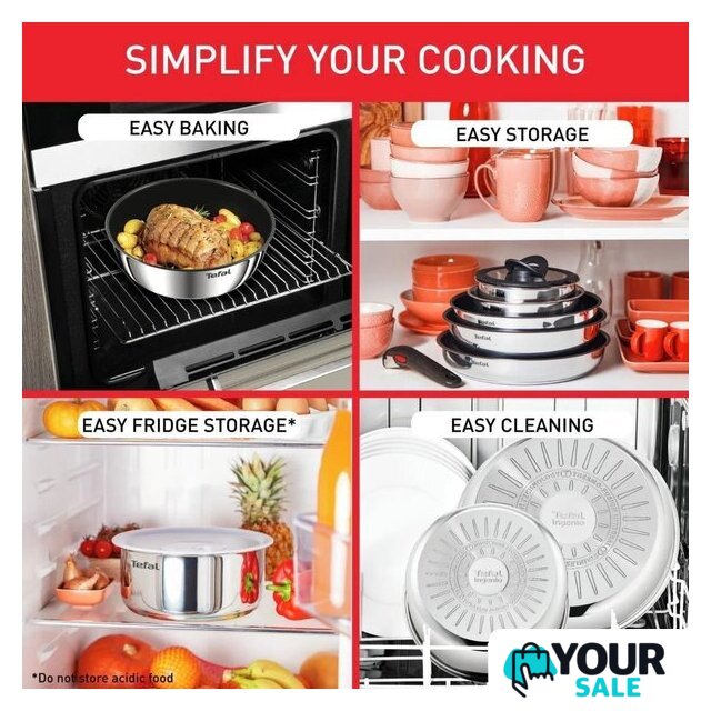 Набор сковород Tefal Ingenio Emotion L897SD74 - Изображение №6 — Интернет-магазин Your Sale