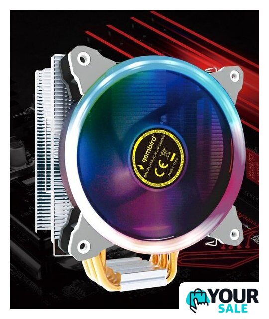 Кулер для процессора Gembird CPU-HURACAN-ARGB-X130 - Изображение №7 — Интернет-магазин Your Sale