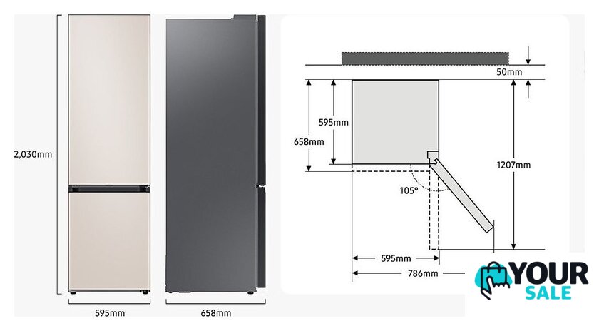 Холодильник Samsung Bespoke RB38C7B6CAP/EF - Изображение №6 — Интернет-магазин Your Sale
