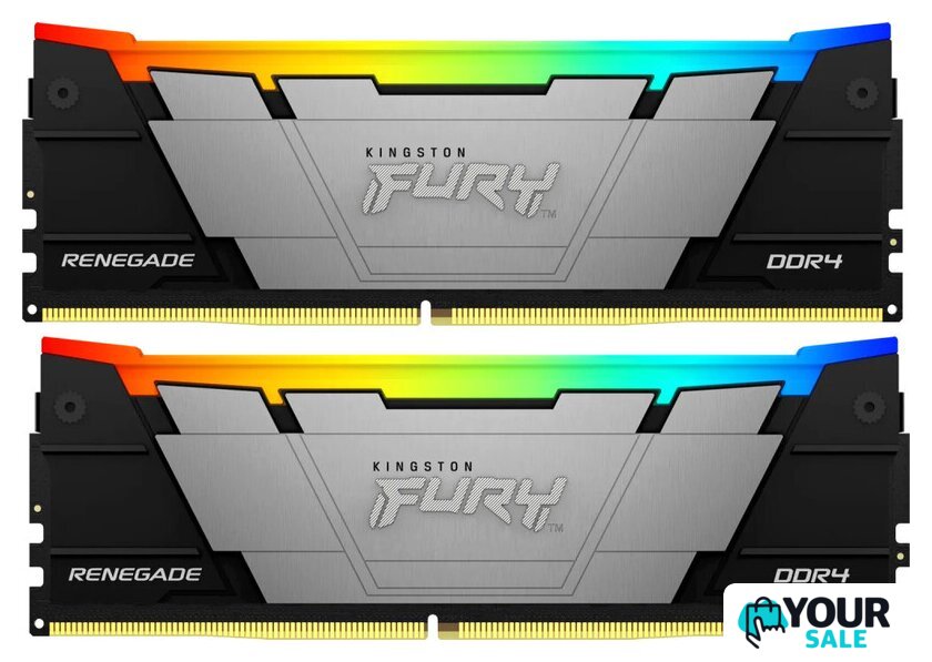 Оперативная память Kingston FURY Renegade RGB 2x32ГБ DDR4 3200 МГц KF432C16RB2AK2/64 - Изображение №1 — Интернет-магазин Your Sale