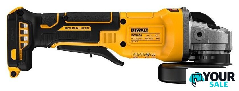Угловая шлифмашина DeWalt DCG408N (без АКБ) - Изображение №3 — Интернет-магазин Your Sale