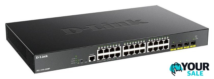 Настраиваемый коммутатор D-Link DGS-1250-28XMP - Изображение №2 — Интернет-магазин Your Sale
