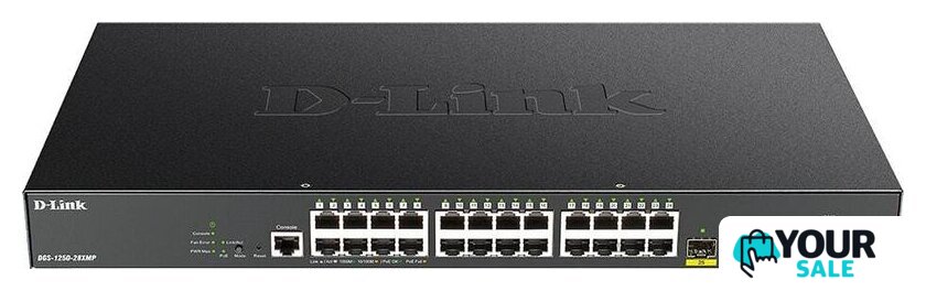 Настраиваемый коммутатор D-Link DGS-1250-28XMP - Изображение №1 — Интернет-магазин Your Sale