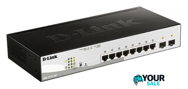 Настраиваемый коммутатор D-Link DGS-1210-10P/F3A - Изображение №1 — Интернет-магазин Your Sale