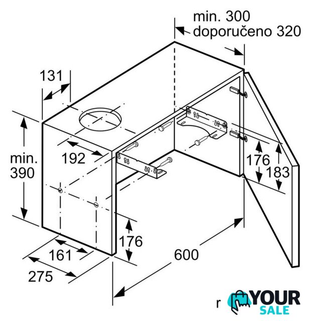 Кухонная вытяжка Bosch Serie 2 DFM064W55 - Изображение №8 — Интернет-магазин Your Sale