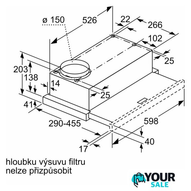 Кухонная вытяжка Bosch Serie 2 DFM064W55 - Изображение №10 — Интернет-магазин Your Sale