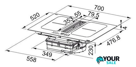 Варочная панель Franke Smart 2gether Black Lines FSM 7081R HI 340.0705.338 - Изображение №5 — Интернет-магазин Your Sale