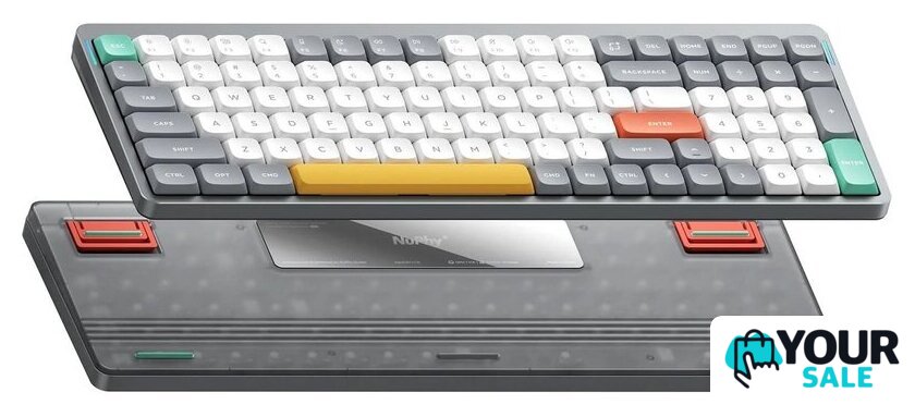 Клавиатура NuPhy Air96 V2 Lunar Gray (Gateron Low Profile Red 2.0) - Изображение №3 — Интернет-магазин Your Sale