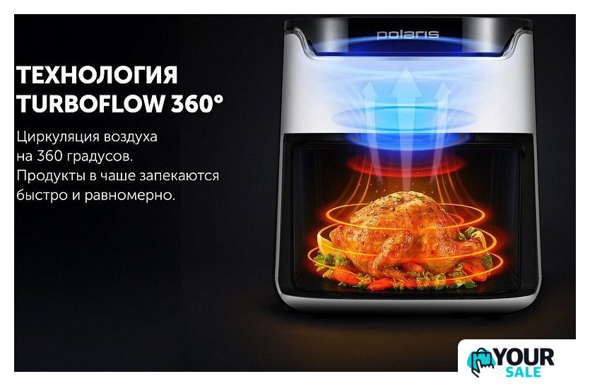 Аэрогриль (аэрофритюрница) Polaris PAF 5502 (белый) - Изображение №18 — Интернет-магазин Your Sale