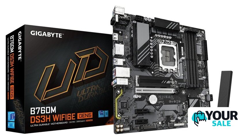 Материнская плата Gigabyte B760M DS3H WiFi6E GEN5 - Изображение №4 — Интернет-магазин Your Sale