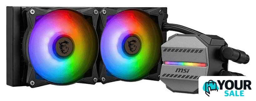 Система жидкостного охлаждения для процессора MSI MAG CoreLiquid M240 (черный) - Изображение №2 — Интернет-магазин Your Sale