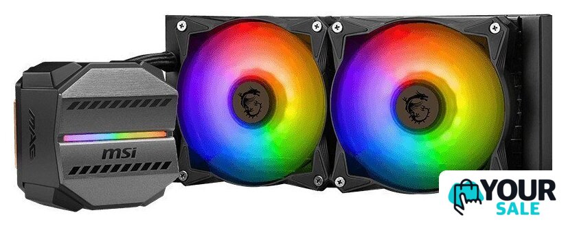 Система жидкостного охлаждения для процессора MSI MAG CoreLiquid M240 (черный) - Изображение №4 — Интернет-магазин Your Sale