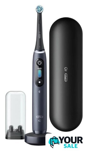 Электрическая зубная щетка Oral-B iO 8 (черный, с футляром, 1 насадка) - Изображение №1 — Интернет-магазин Your Sale