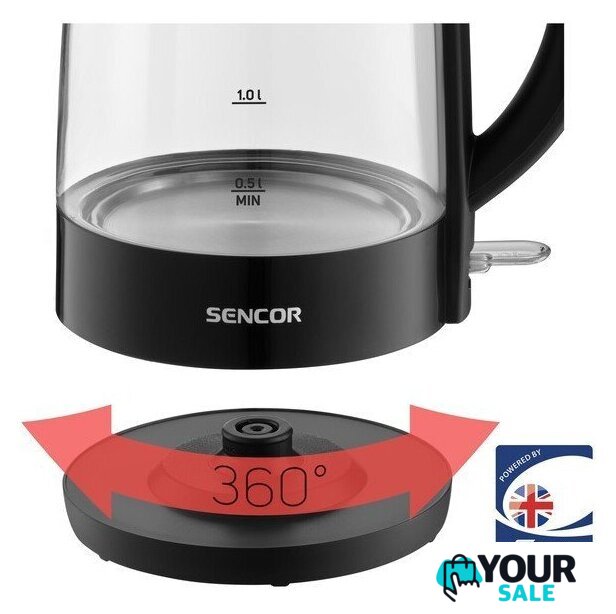 Электрический чайник Sencor SWK 2711BK - Изображение №4 — Интернет-магазин Your Sale